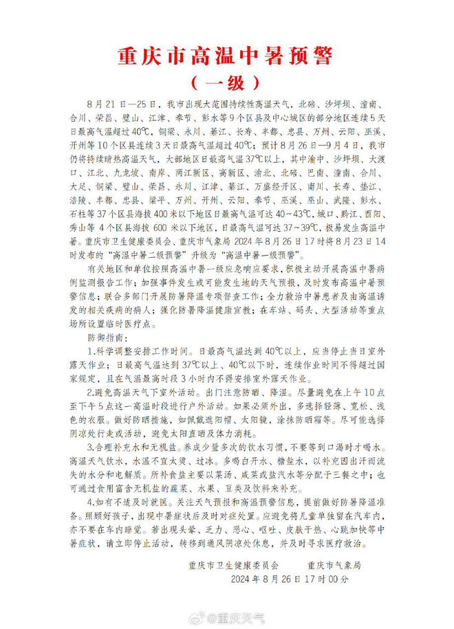 预警 专家解答如何应对高温中的各种症状头号玩家龙八国际网址重庆发布中暑最高(图3)